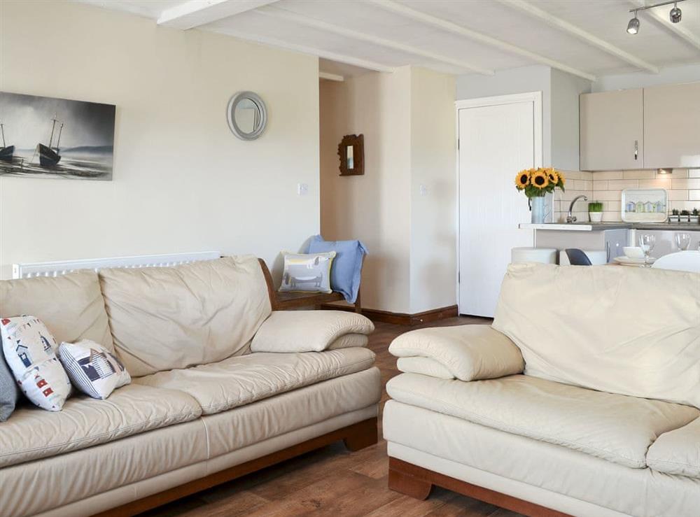 Comfortable living area at Captains Cottage in Allonby, near Maryport, Cumbria