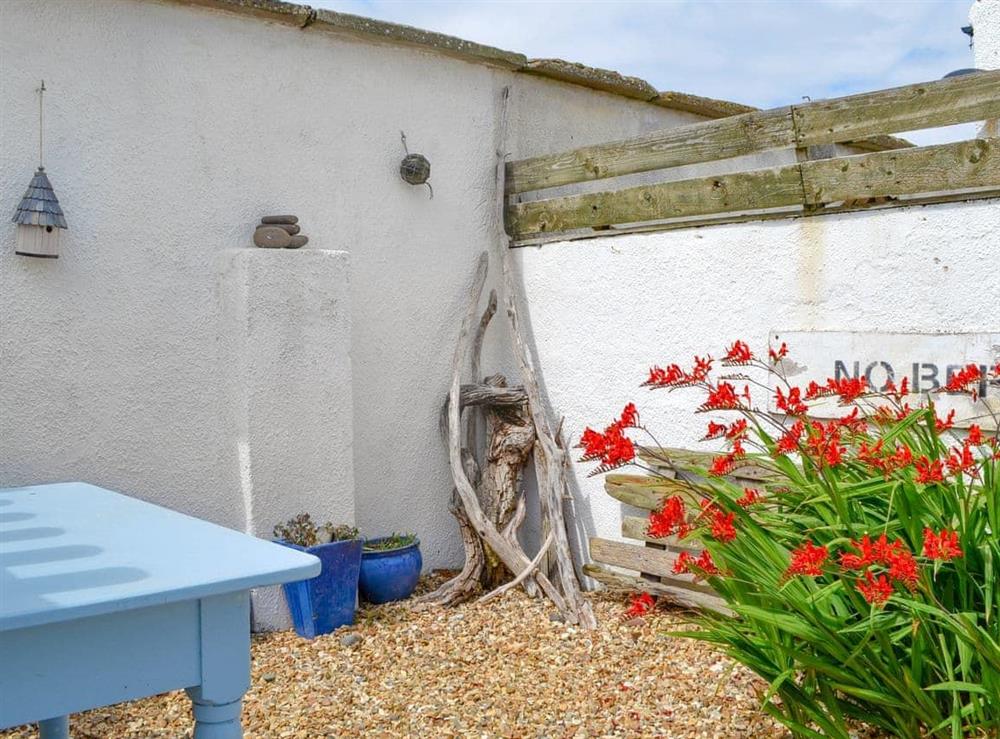 Garden at Captains Cottage in Allonby, near Maryport, Cumbria