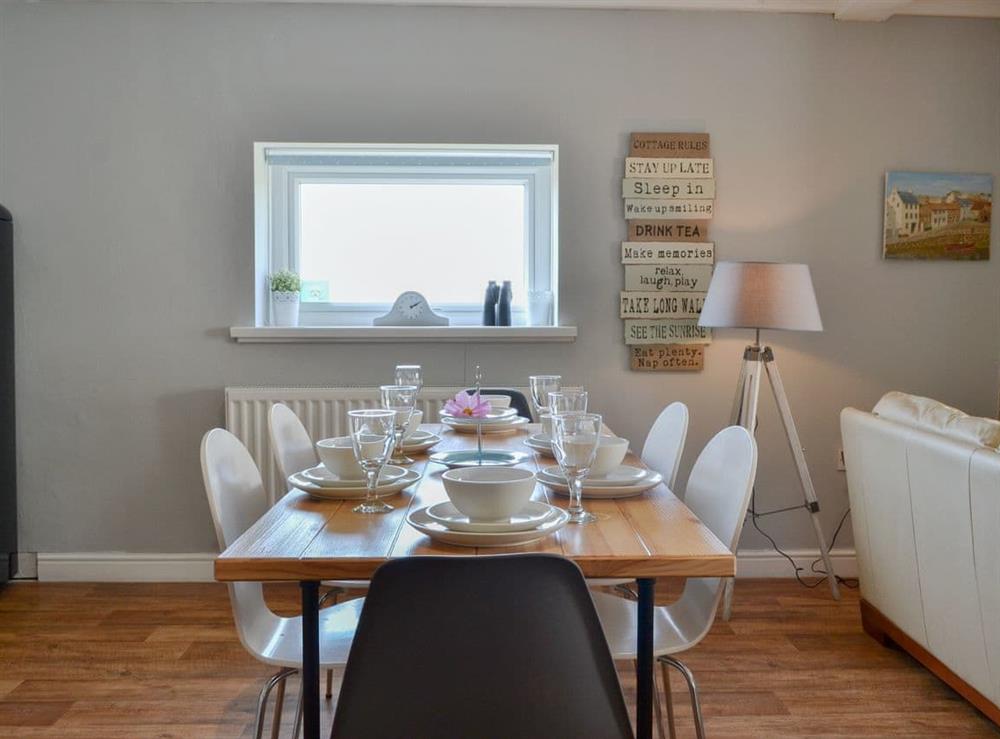 Ideal dining area at Captains Cottage in Allonby, near Maryport, Cumbria