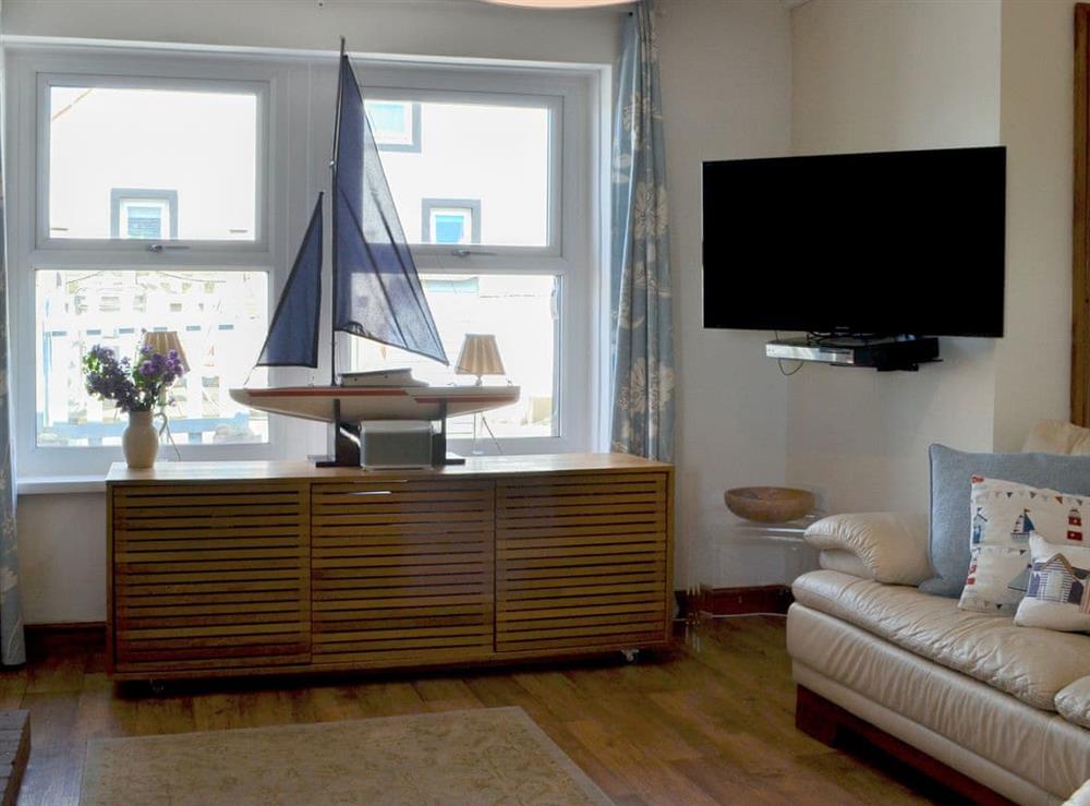Spacious living area at Captains Cottage in Allonby, near Maryport, Cumbria