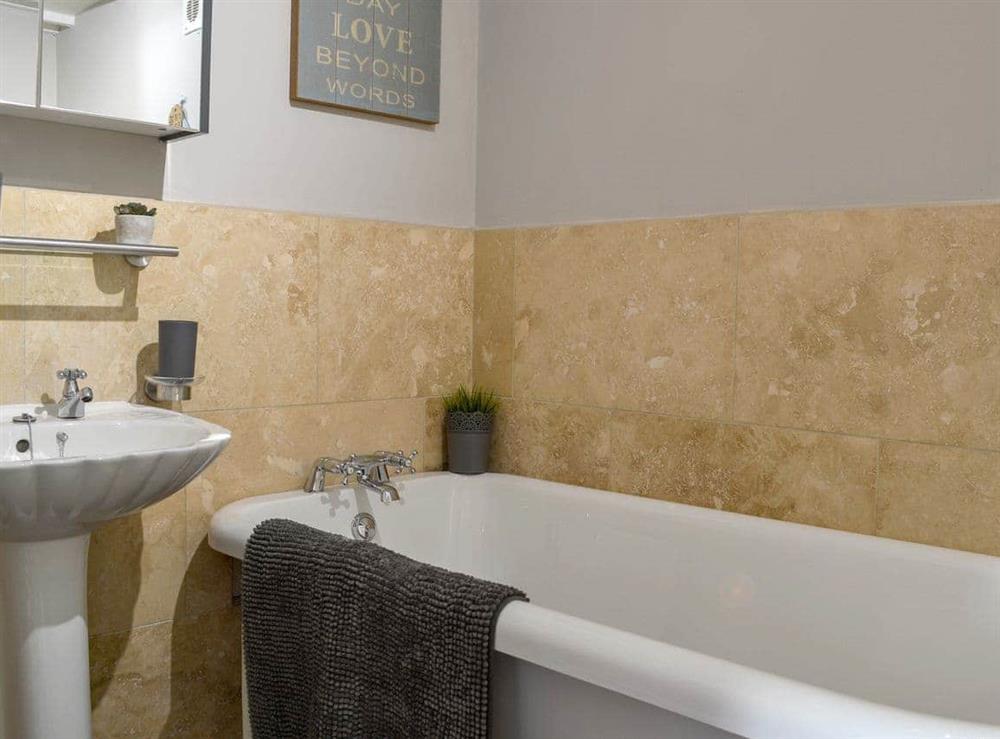 Well presented bathroom at Captains Cottage in Allonby, near Maryport, Cumbria