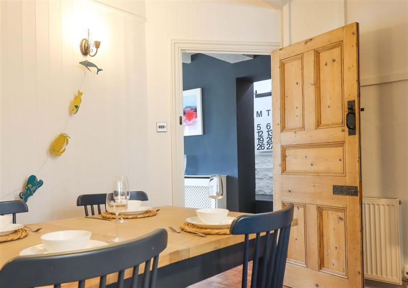The dining room at Captains Cottage, Brixham