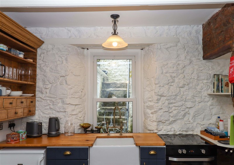 The kitchen at Captains Cottage, Brixham