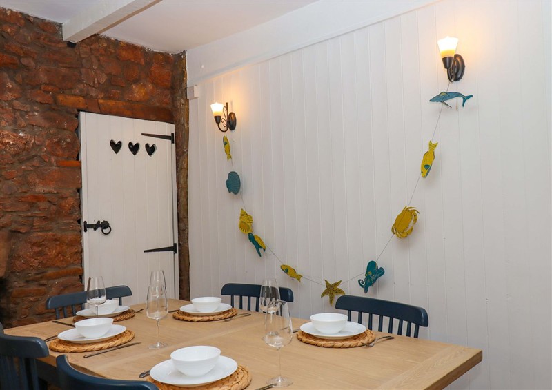 This is the dining room at Captains Cottage, Brixham