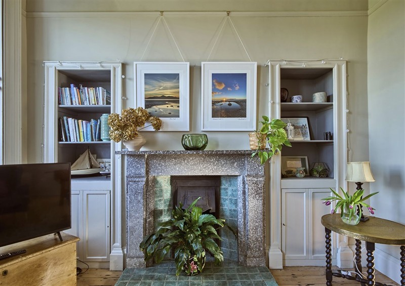 Relax in the living area at Captains Cottage, Donaghadee