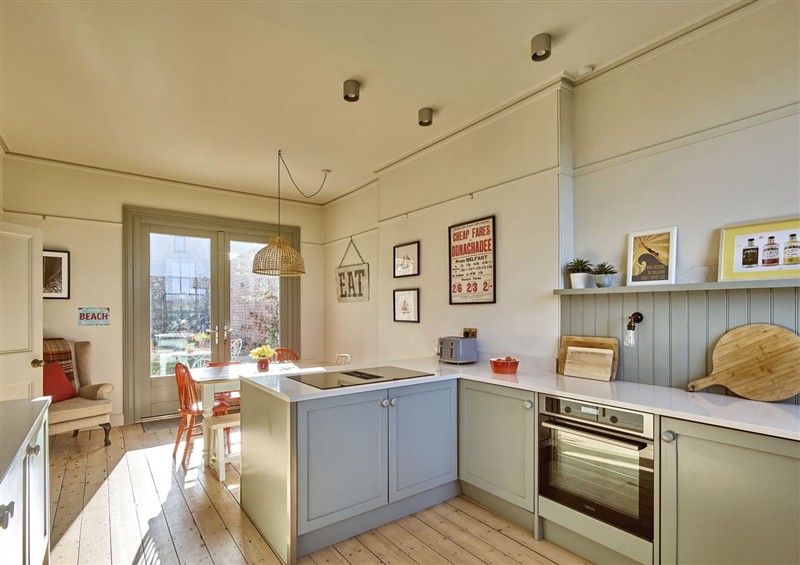 This is the kitchen at Captains Cottage, Donaghadee