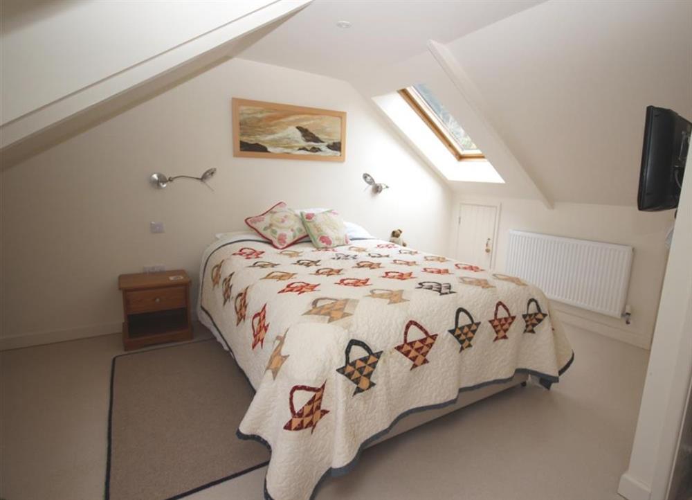 Top floor king bedroom at Captains Cottage in St Mawes