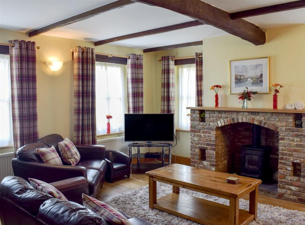 Characterful living room at Captains Cottage in Whitby, North Yorkshire