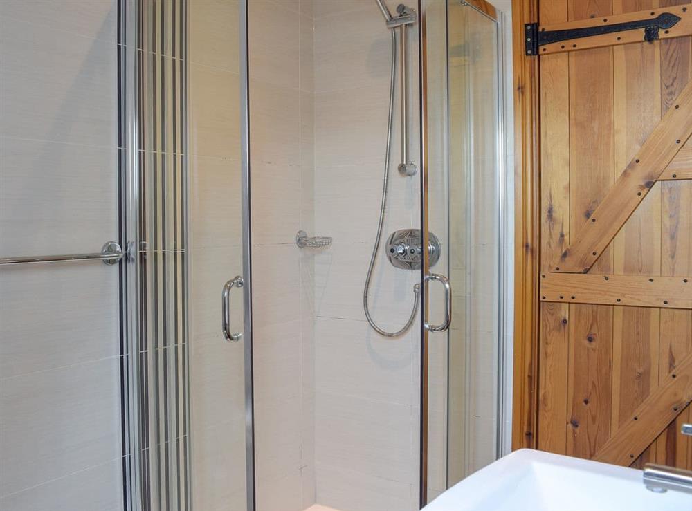 En-suite shower room at Captains Cottage in Whitby, North Yorkshire