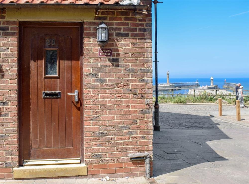 Entrance at Captains Cottage in Whitby, North Yorkshire