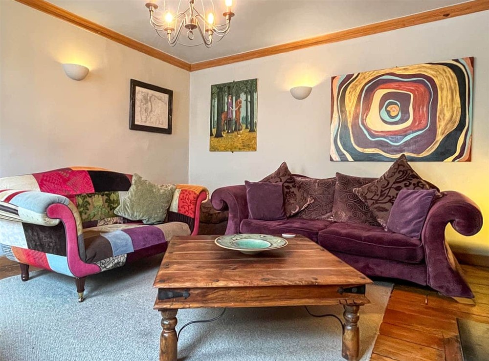Living area at Captains Hideaway in Whitby, North Yorkshire