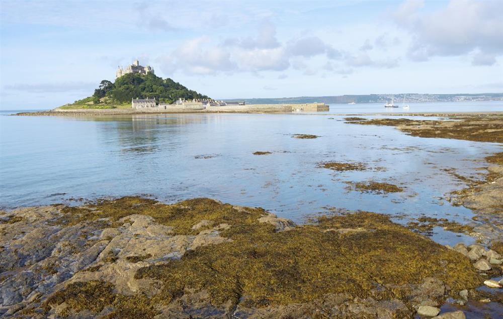 Crystal clear water looking out over St Michael’s Mount