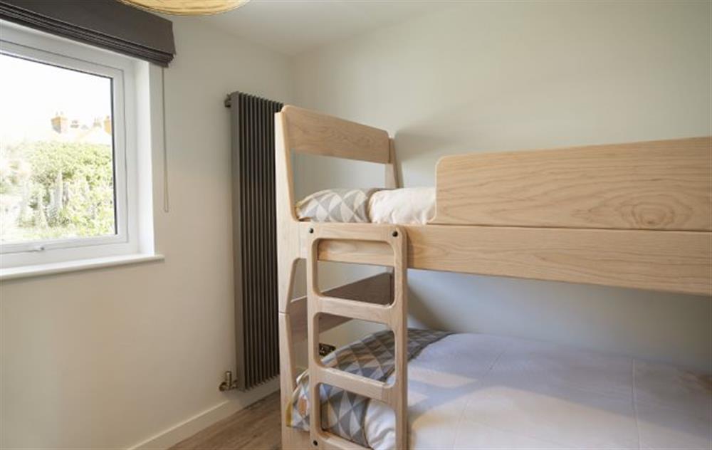 Scandinavian bunk beds and new wooden floors throughout at Captains House, Marazion