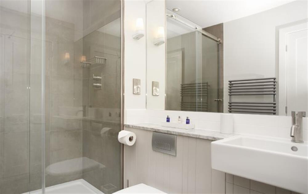 Stylish renovated shower room and wc at Captains House, Marazion