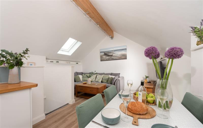 Enjoy the living room at Captains Loft, Cornwall
