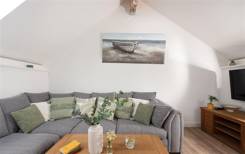 Relax in the living area at Captains Loft, Cornwall