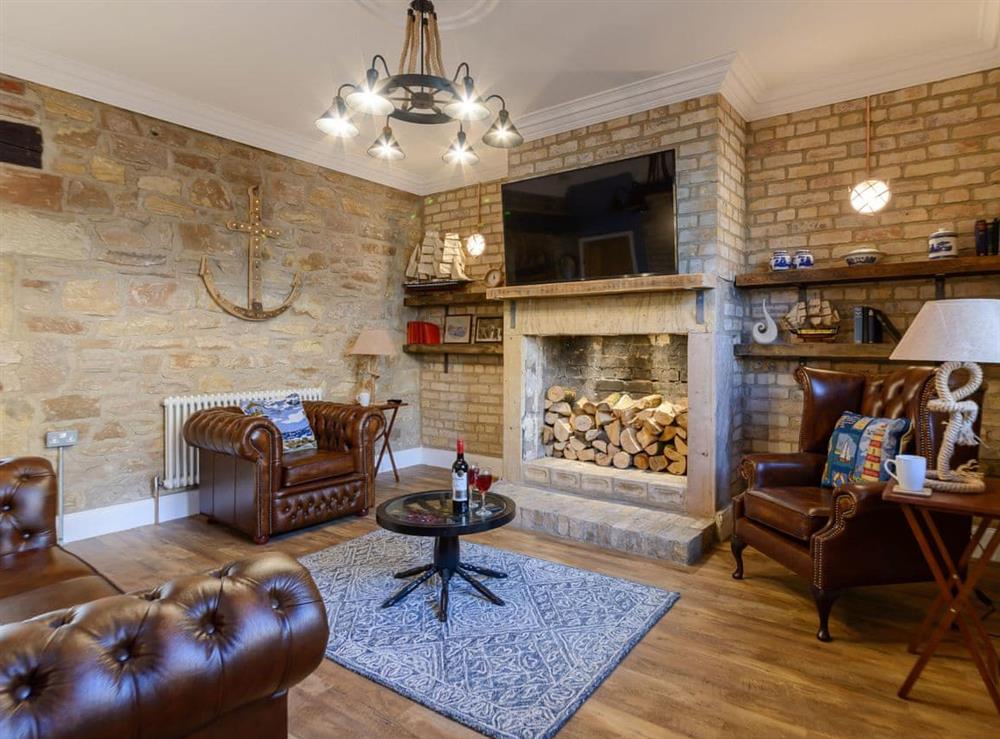 Welcoming living room at Captains Nook in Amble, near Morpeth, Northumberland