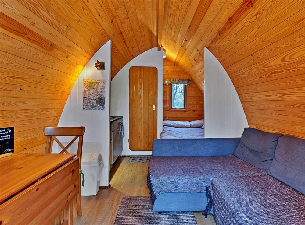 Open plan living space at Captain’s Nook in Bury St Edmunds, Suffolk