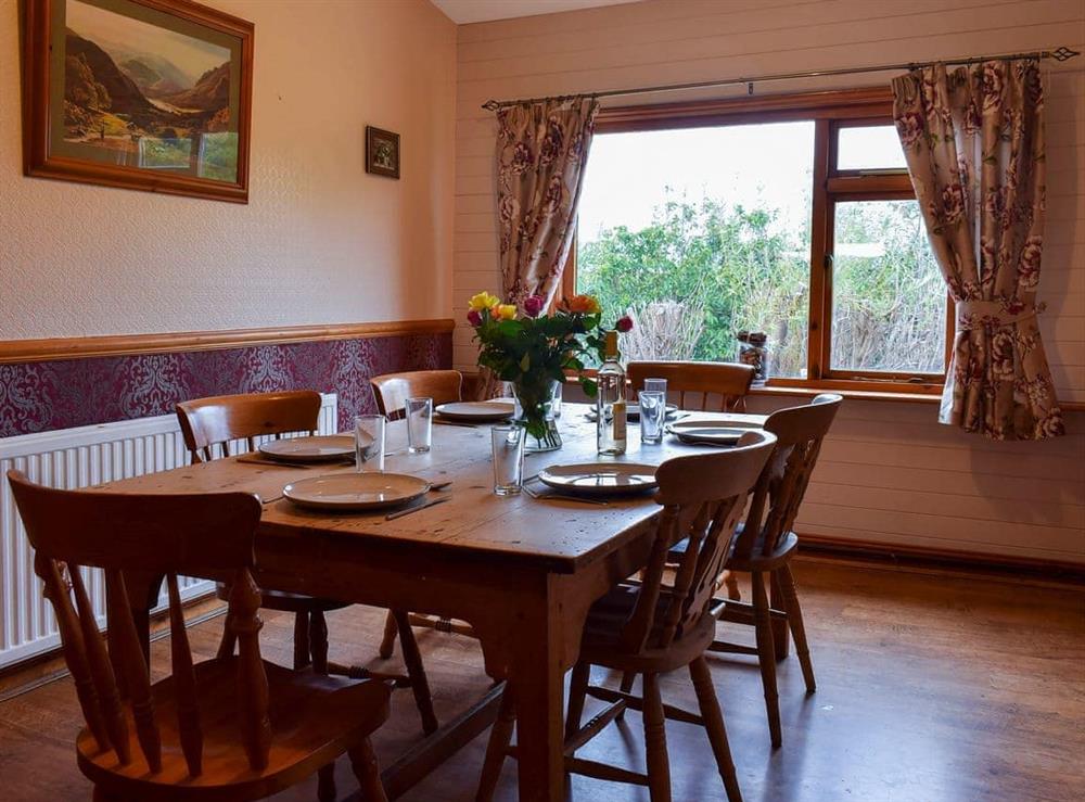 Dining room at Captains Quarters in Staithes, near Whitby, Cleveland