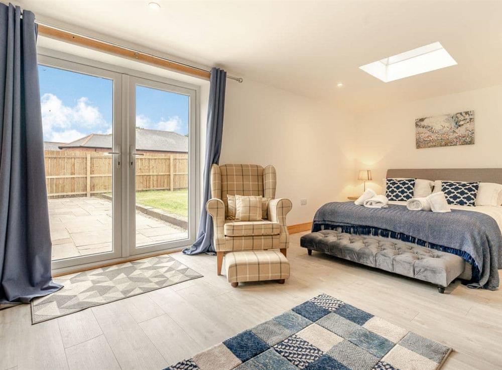 Double bedroom at Captains Rest in Seahouses, Northumberland