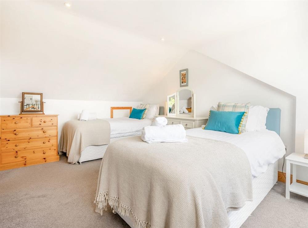 Twin bedroom at Captains Rest in Seahouses, Northumberland