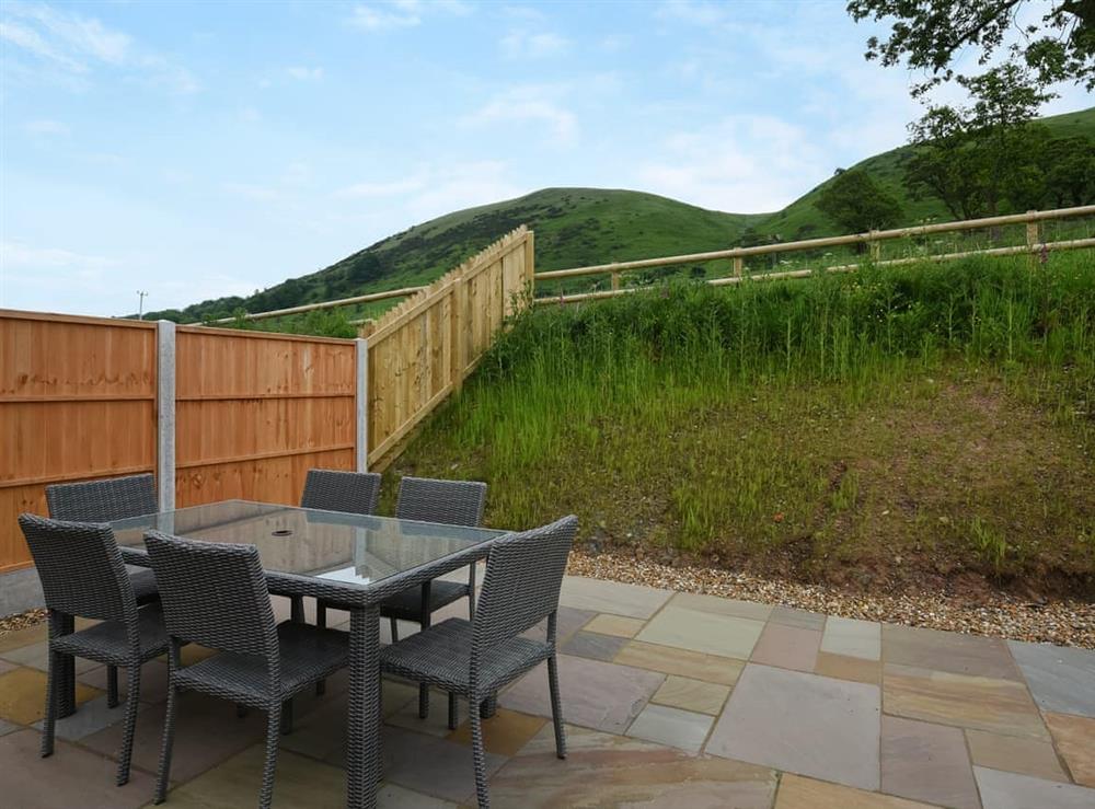 Sitting-out-area at Caradoc in Church Stretton, Shropshire