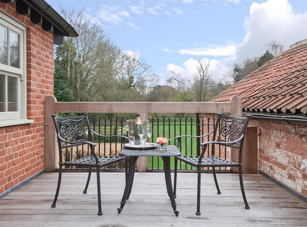 Sitting-out-area at Caradon House in East Rudham, near Fakenham, Norfolk