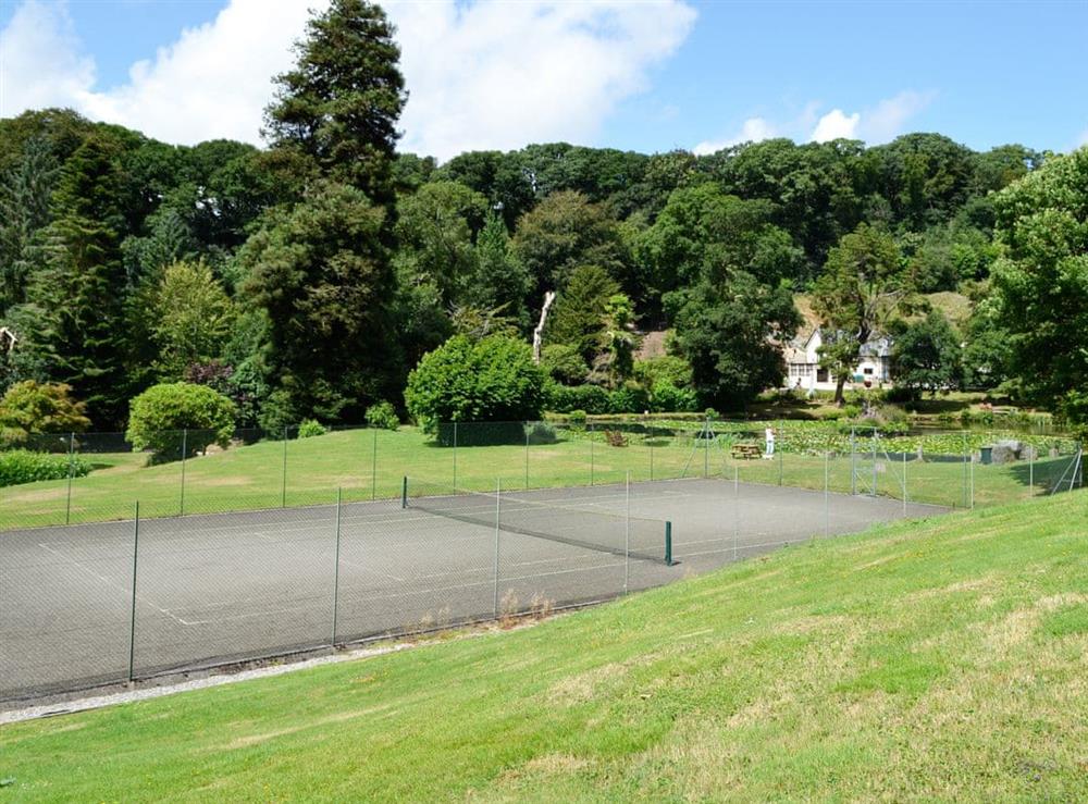 Tennis court at Caradon in Liskeard, Cornwall
