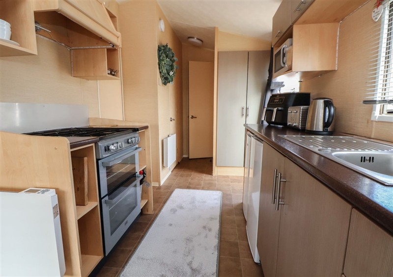 The kitchen at Caravan 596, Prestatyn
