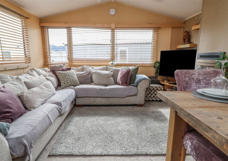 The living area at Caravan 596, Prestatyn