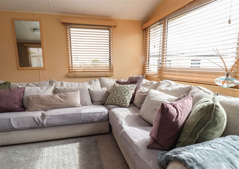 The living room at Caravan 596, Prestatyn