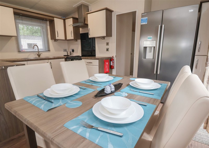 This is the kitchen at Caravan 96, Llanfwrog