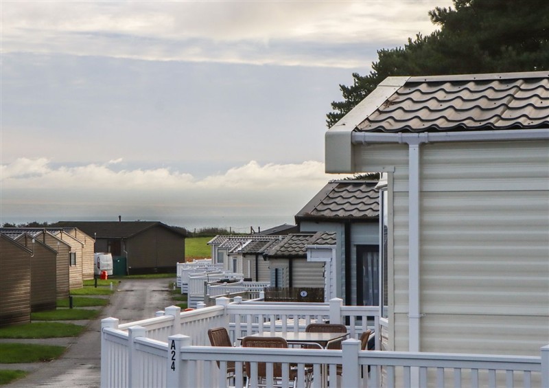 This is the setting of Caravan A24 at Landscove Holiday Park at Caravan A24 at Landscove Holiday Park, Brixham