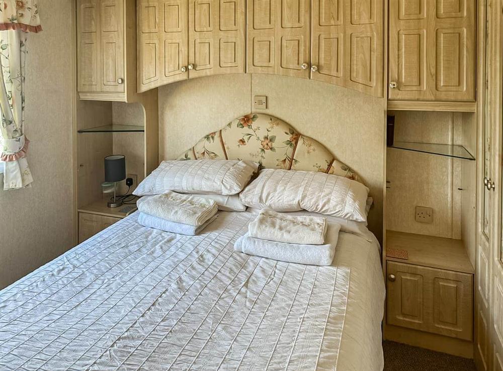 Double bedroom at Caravan Two in Oakford, near Llanarth, Dyfed