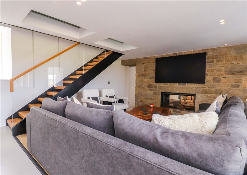 Relax in the living area at Carden Laithe Barn, Cracoe