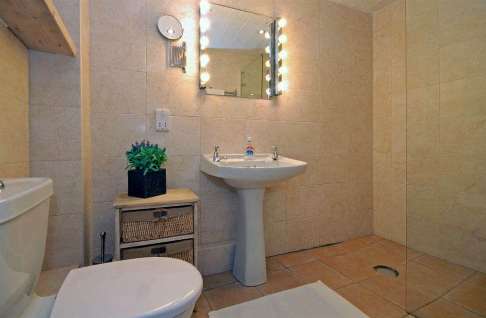 Bathroom at Carew Cottage in Manorbier, Pembrokeshire, Dyfed