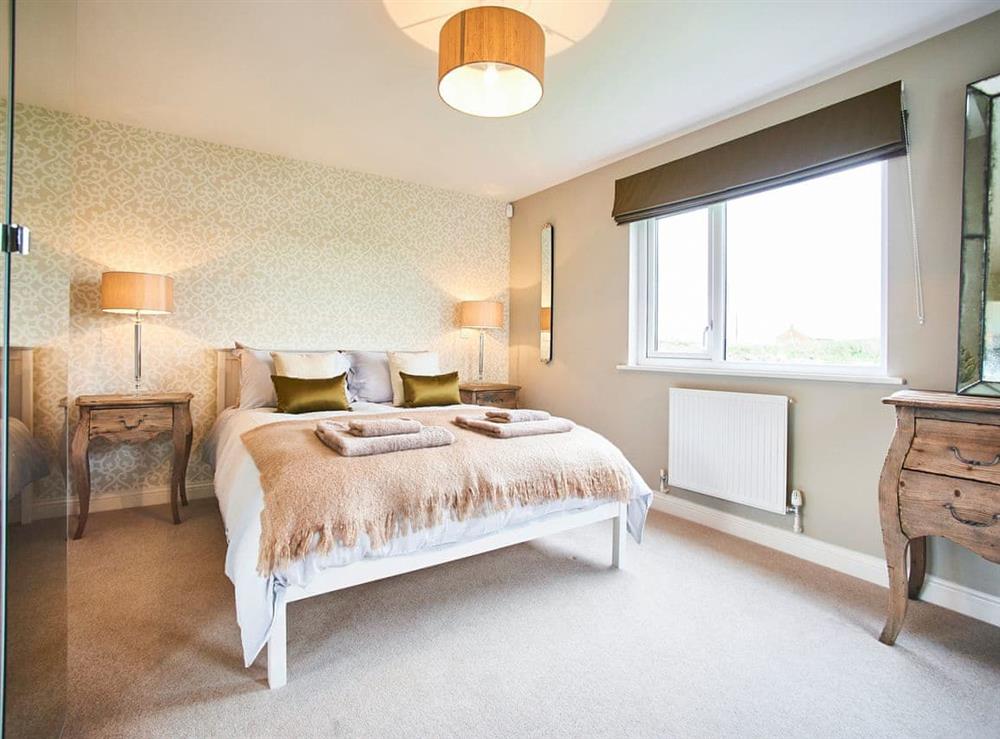 Relaxing double bedroom at Carmel in Beadnell, near Seahouses, Northumberland