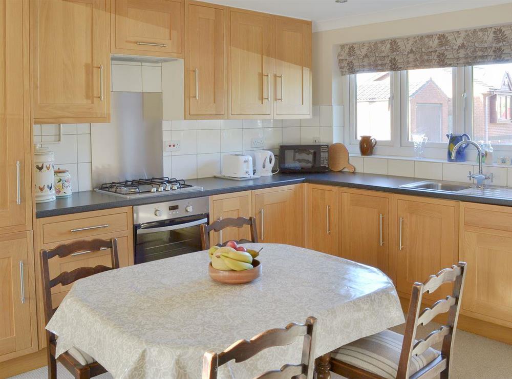 Well equipped kitchen/ dining area at Carmichael in Longridge, near Preston, Lancashire, England