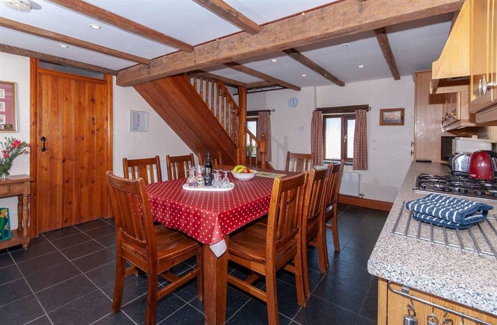 Dining room at Carn Llidi Cottage in St Davids, near Whitesands, Pembrokeshire, Dyfed