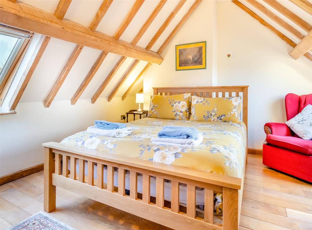 Double bedroom at Carnau Bach in Llandegley, near Llandrindod Wells, Powys