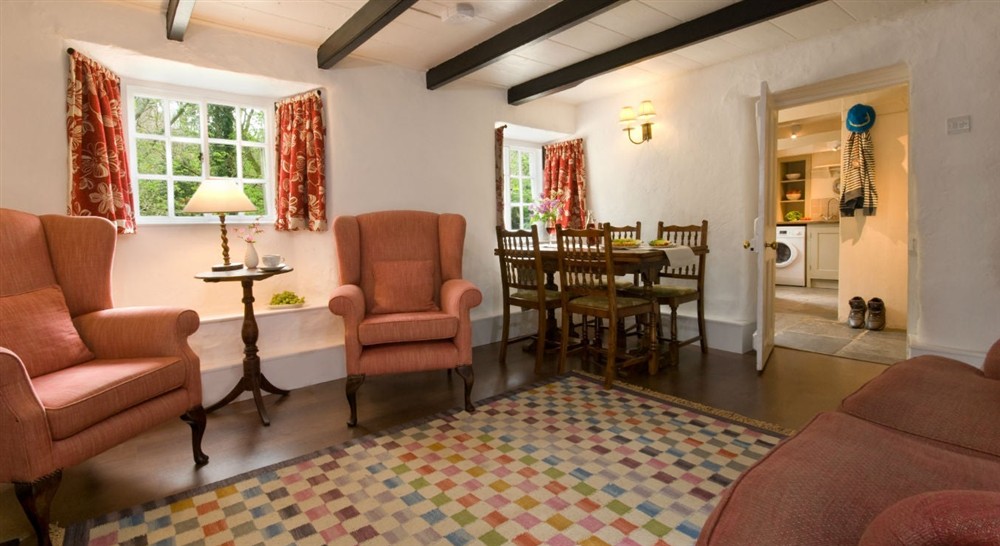 Sitting room at Carne Cottage in Helston, Cornwall