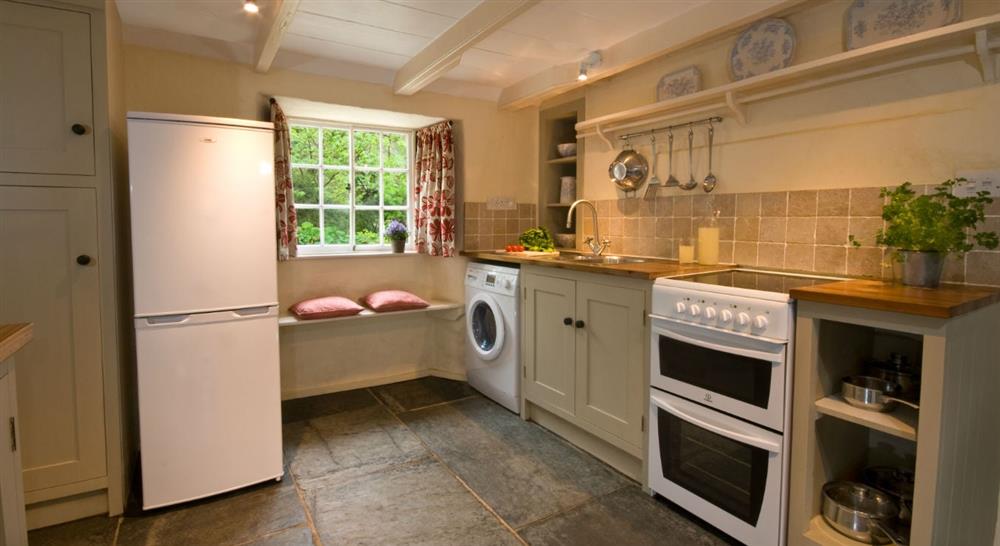 The kitchen at Carne Cottage in Helston, Cornwall