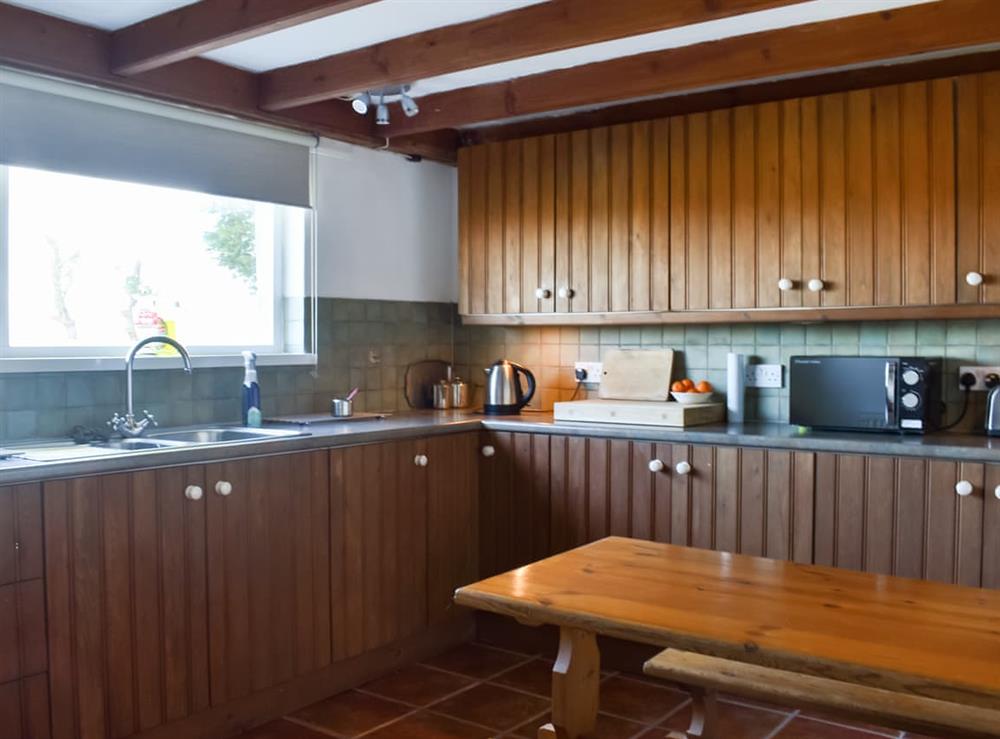 Kitchen/diner at Carneggo in St Dennis, near St Austell, Cornwall