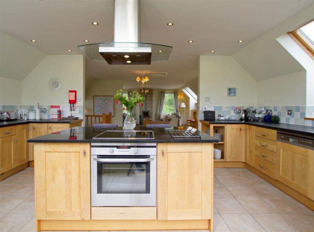 Fabulous kitchen with cooking island at Carness West in West Carness, By Fort William., Inverness-Shire