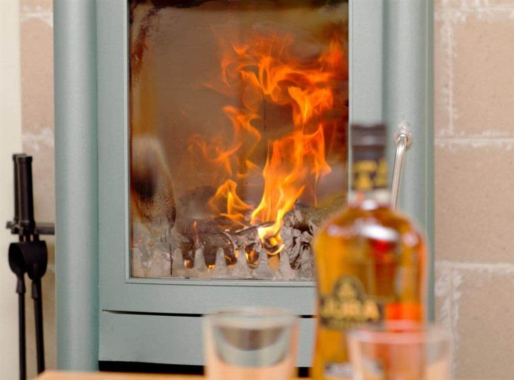 Welcoming wood-burning stove