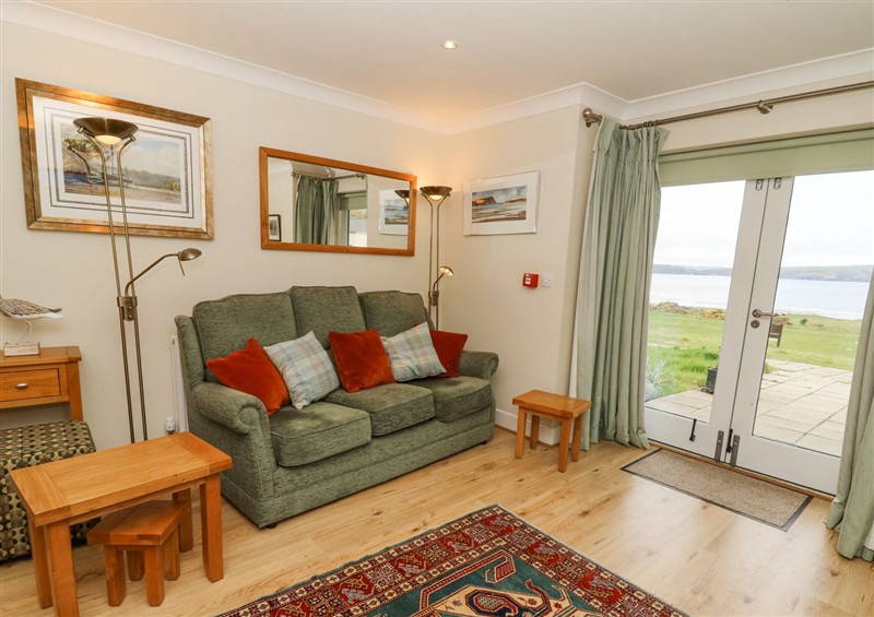 The living area at Carningli Suite, near Newport