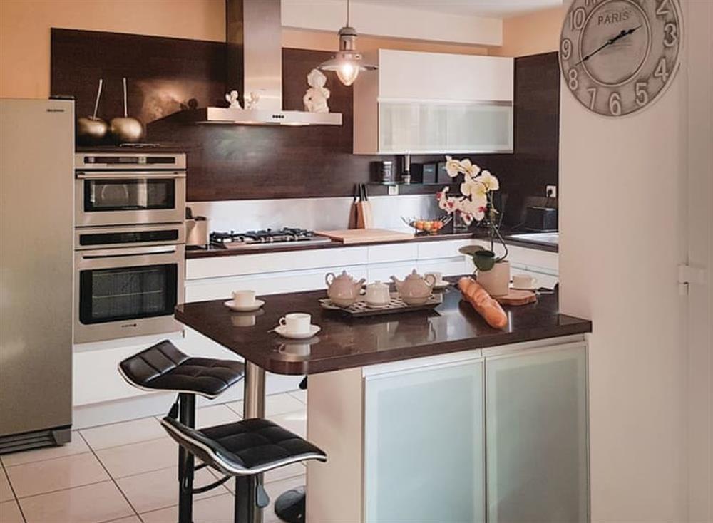 Kitchen at Caroll in La Forêt Fouesnant, Finistère, France