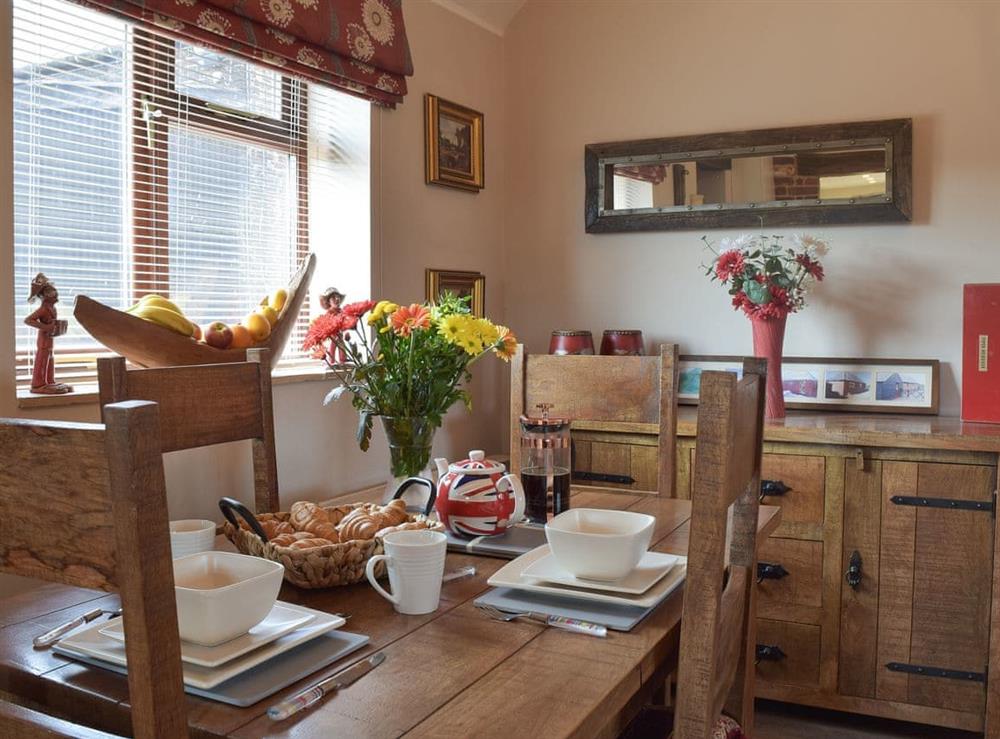 Dining area at Carousel Cottage in Cantley, near Norwich, Norfolk