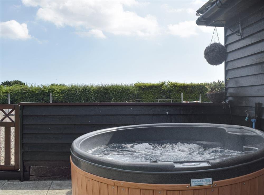 Hot tub at Carousel Cottage in Cantley, near Norwich, Norfolk
