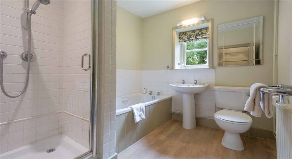 The bathroom at Carpenters Cottage in Bury St. Edmunds, Suffolk